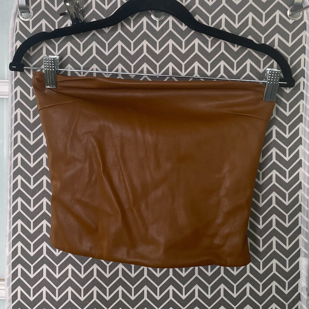 Cultnaked | Killa Faux Leather Bandeau Top